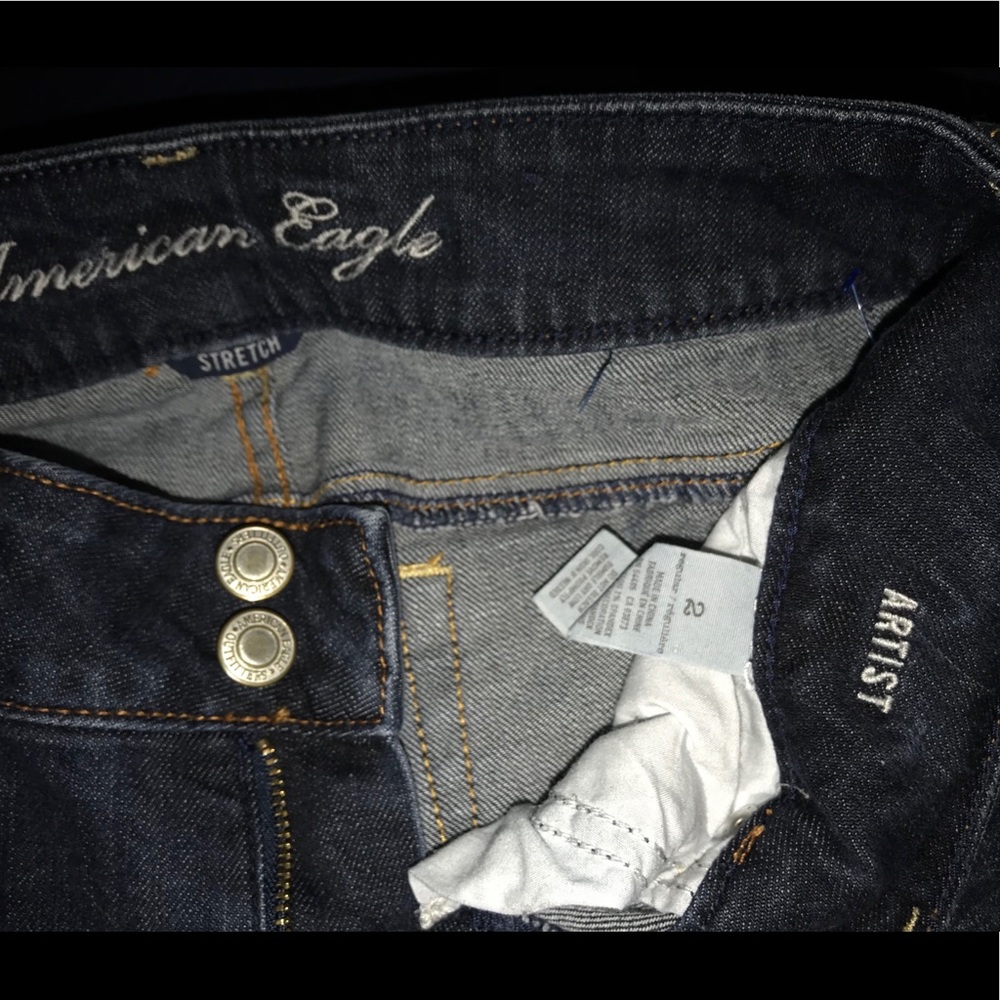 American eagle crops size 2 artist stretch - Picture 5 of 5